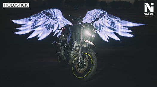 rgb led light painting bike photography